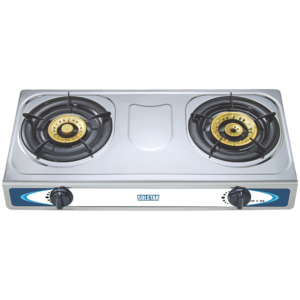 Solstar 2 Plate Table Top Gas Stove, Tin Top - GB 2 SS