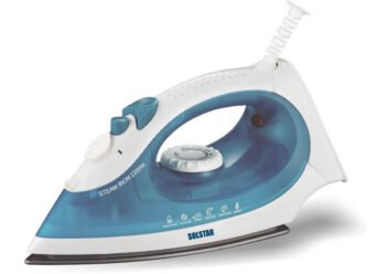 Solstar IS 1048A-BLV SS 1600W Non-Stick Soleplate Steam Iron – Adjustable Temperature & 360° Swivel Cord