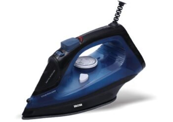 Solstar IS 1078A-PPV SS Steam Iron – 1600W, Adjustable Temperature, Non-Stick Sole Plate, Purple