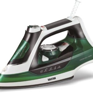Solstar IS 1078A-PPV SS 1600W Purple Steam Iron with Non-Stick Soleplate and Adjustable Temperature Control