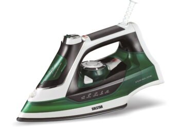 Solstar IS 1078A-PPV SS 1600W Purple Steam Iron with Non-Stick Soleplate and Adjustable Temperature Control