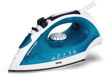 Solstar IS 1078A-PPV SS 1600W Purple Steam Iron with Non-Stick Soleplate and Adjustable Temperature Control
