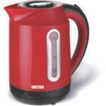 Solstar KJ 1737A-RDB SS 1.7L Electric Kettle 2200W Red with Concealed Heating Element and 360° Cordless Rotation Base