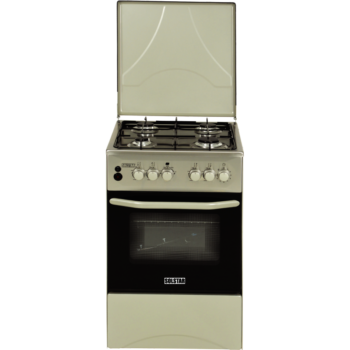 Solstar SO 540F-G SS - 3-Burner Gas Cooker with Electric Oven and Rotisserie – Stainless Steel