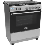 Solstar 5-Burner Gas Cooker with Gas Oven, Rotisserie, and Grill – Stainless Steel