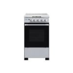 Solstar 55 50Cm Gas Stove (4 Gas Burners, Double Layer Glass Door, Gas Oven, Grill, Rotisserie, Glass Top Lid, 2 Pan Support, 1 Grid, 1 Baking Pan) – Inox-So 112G-Ggrinv S
