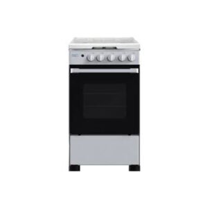 Solstar 55 50Cm Gas Stove (4 Gas Burners, Double Layer Glass Door, Gas Oven, Grill, Rotisserie, Glass Top Lid, 2 Pan Support, 1 Grid, 1 Baking Pan) – Inox-So 112G-Ggrinv S