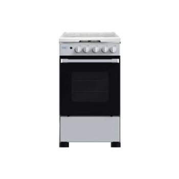 Solstar 55 50Cm Gas Stove (4 Gas Burners, Double Layer Glass Door, Gas Oven, Grill, Rotisserie, Glass Top Lid, 2 Pan Support, 1 Grid, 1 Baking Pan) – Inox-So 112G-Ggrinv S